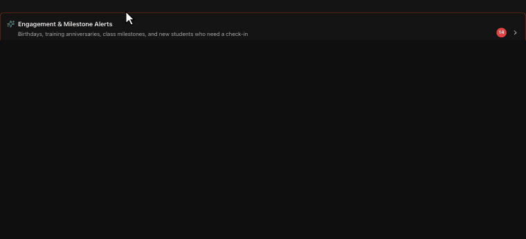 Engagement & Milestone Alerts overview
