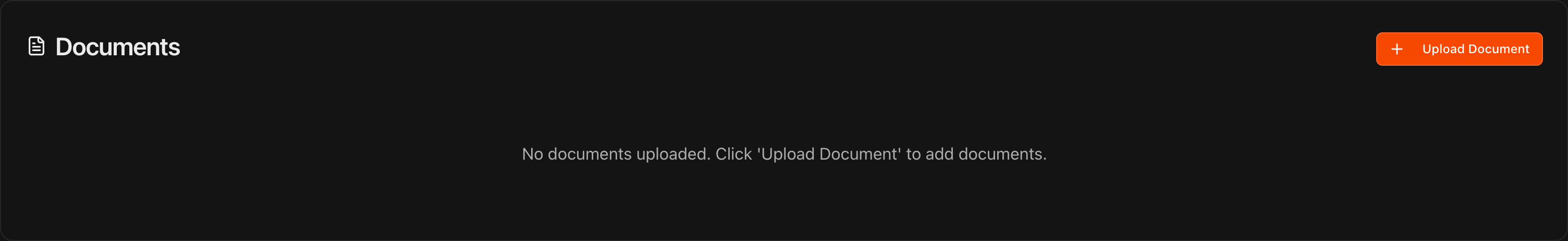 Instructor Documentation tab with Upload Document button