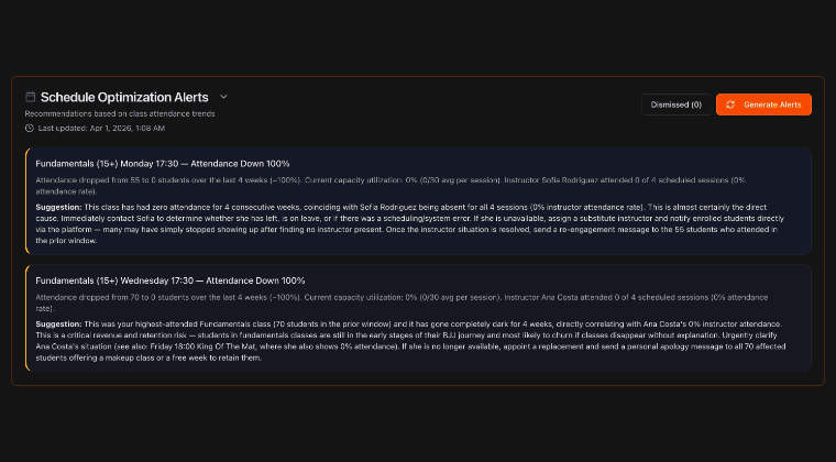 Schedule Optimization Alerts overview