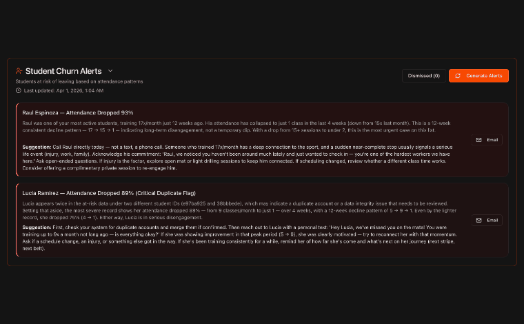 Student Churn Alerts overview